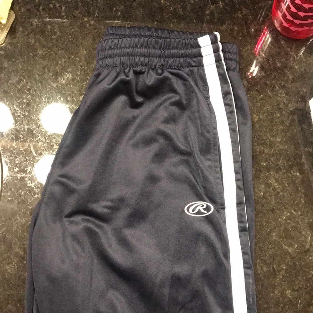 Rawlings Stripped Track Pants (NAVY)